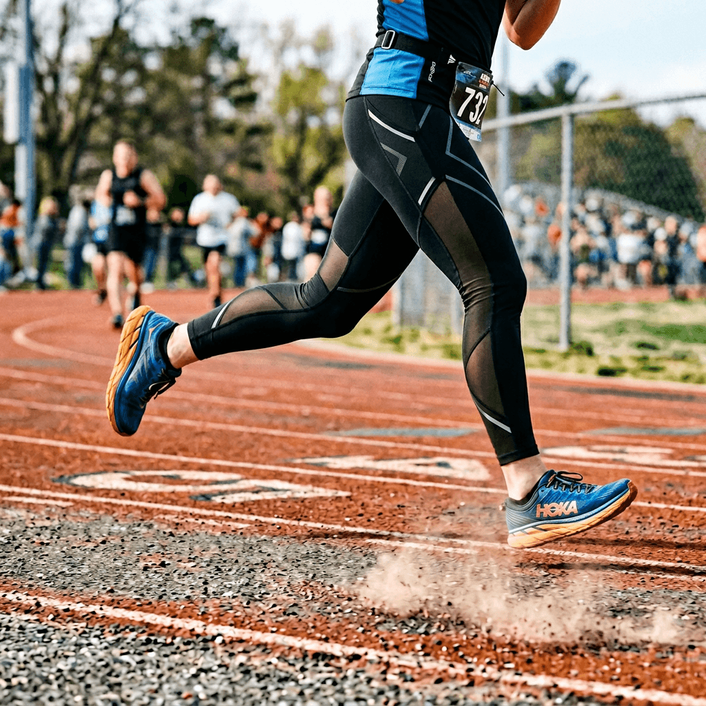 Input 2 · Runner legs action shot